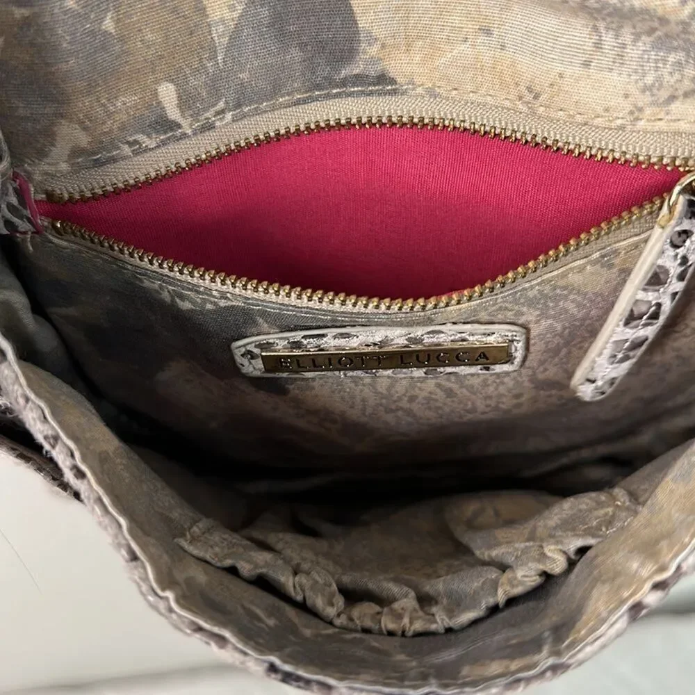 Elliot Luca crossbody snake skin print